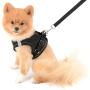 SMALLLEE_LUCKY_STORE Soft Mesh Step-in Small Dog/Cat Harness and Leash Set for Walking Escape Proof Reflective Puppy Vest Harness