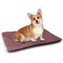DayDayFun Tribal Pet Mats for Dogs Geometric Rhombuses and Triangles Native American Composition Personalized Pet Placemat Charcoal Grey and White