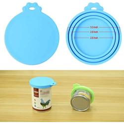 PetBonus Silicone Pet Can Covers, Dog Cat Food Can lids, Fit Multiple Sizes, BPA Free Dishwasher Safe