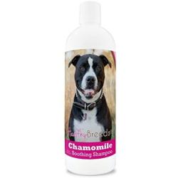 Healthy Breeds Chamomile Dog Shampoo & Conditioner with Oatmeal & Aloe for Pit Bull, Black - OVER 200 BREEDS - 8 oz - Gentle for Dry Itchy Skin - Safe with Flea and Tick Topicals