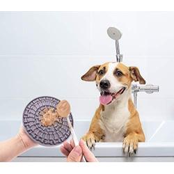 Comtim Lick Mat for Dogs, Slow Treater Dog Lick Mat Peanut Butter Lick Pad for Bathing Grooming and Training