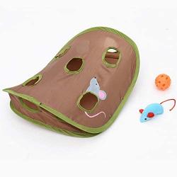 Pet Toys Great Funny Cat Toy Mouse Hole Stick with Bells Grasping Interactive Mouse Hunt Cat Toys