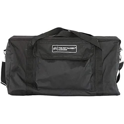 Advantek 23353 3 Foot Indoor Outdoor Pet Gazebo Heavy Duty Carry Tote Bag with Shoulder Strap, Black Advantek 23353 3 Foot Indoor Outdoor Pet Gazebo Heavy Duty Carry Tote Bag with Shoulder Strap, Black