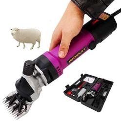 FWQFEW Sheep Shears 690W Electric Shearing Clippers with 6 Speed Professional Clipper Goats Pet Farm Supplies with Grooming Carrying Case