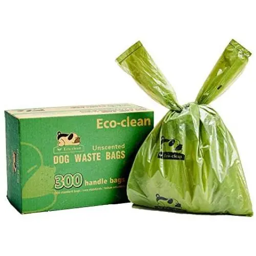 Dog Poop Bags, 300-Count Dog Waste Bags with Easy-Tie Handles, Guaranteed Leak-Proof, Earth-Friendly, Unscented Oxo-biodegradable Pet Poop Bags (Not on Rolls)