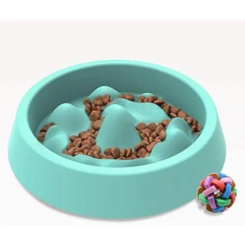 Dimgogo Slow Feeder Dog Bowls, Dog Food Bowl Slow Eating Dog Bowl Interactive Bloat Stop Dog Bowls Non Slip Puzzle Bowl Preventing Choking Healthy Dogs Cats Bowl Come with Free Puppy Dog Chew Toys Dimgogo Slow Feeder Dog Bowls, Dog Food Bowl Slow Eating Dog Bowl Interactive Bloat Stop Dog Bowls Non Slip Puzzle Bowl Preventing Choking Healthy Dogs Cats Bowl Come with Free Puppy Dog Chew Toys