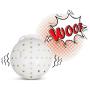 Namsan Giggle Plush Dog Toy, Halloween Interactive Dog Toys, Pet Squeaky Toy with Jumping Activation Ball