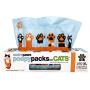 Poopy Packs for Cats XL Cat Litter Bags (Orange Paws)