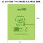 Aircover Compostable Dog Poop Bag, (120 Counts)20 Micron Extra Thick and Leak-Proof Unscented Biodegradable Dog Waste Bags, Pet Dog Waste Bag, 12 Doggy Bags Per Roll 9 x 13 Inches - 10 Rolls
