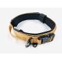 ZeusTacK9 Tactical Dog Collar K9 Pet Dogs - 1.5 Inch Wide Heavy Duty Military Style Dog Collars Metal Buckle Quick Release USA Flag Patch - Control Handle for Handling Training
