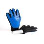 RoyalPups Pet Grooming Gloves Complete with a Bonus Comb Silicone, Blue
