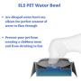 ELSPET Dog Water Bowl Dispenser - Spill Proof or No Spill Slow Water Feeder, Dripless, Automatic and Anti-Splash, Vehicle Carried Travel Animal Pet Bowls for Dogs/Cats - No Wet Mess, Easy to Clean