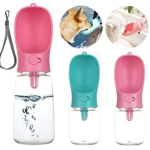 PETnSport Dog Water Bottle - Leak Proof Portable Puppy Water Dispenser with Drinking Feeder for Pets Outdoor Walking, Hiking, Travel - Light Weight Food Grade Plastic PETnSport Dog Water Bottle - Leak Proof Portable Puppy Water Dispenser with Drinking Feeder for Pets Outdoor Walking, Hiking, Travel - Light Weight Food Grade Plastic