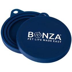 Bonza Pet Food Can Covers, Set of 2 Universal Silicone Can Covers for Pet Food Cans, Food Safe BPA Free, Dishwasher Safe. Loose Fit Lids Easy to Place On and Remove.