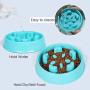 JASGOOD Slow Dog Bowl,Fun Slow Feeder Dog Bowl,Anti-Gulping Dog Slow Feeder Stop Bloat,Slow Eating Dog Bowl