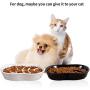 Jemirry Dog Slow Feeder Ceramic Cat Dog Bowl Dog Dish Slow Feeding Food Bowls for Bulldog Puppy Medium Dogs Pet Diet