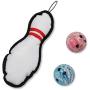 Best Pet Supplies 3-in-1 Sports Toy Set for Small and Medium Dogs, Tough Interactive Squeaky Chew Toy