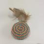 OCSOSO Pet Cat Toy Sets Cute Design Bird Mouse Fish Feather Teaser Wand Plastic Toy for Cats