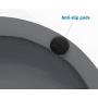 Pet Junkie Santa Fe Elevated Dog Bowl for Food and Water with Stainless Steel Washable Inner Bowl, Gray
