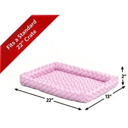 MidWest Bolster Pet Bed | Dog Beds Ideal for Metal Dog Crates | Machine Wash & Dry