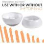 ALL FUR YOU Wobbling Moving Food Bowls. Slow Feeder Dog Bowl Cat Bowl Fun Feed Slower Eating Puzzle Maze Extra Challenge Promotes Healthy Eating Foraging for Dogs to Slow Down Eating Large and Small