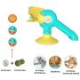 AmazeFan Cat Track Ball Toy with Sucker,Fun Levels of Interactive Play - Circle Track with Cat Mint Ball Glowing Ball Satisfies Hunting, Chasing & Exercising Needs Suitable for Multiple Cats