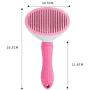 ArtTao Pet Grooming Brush Stainless Steel Grooming Dog Cat Comb Tool, Pet Comb Pet Grooming Massage Brush No More Nasty Shedding and Flying Hair