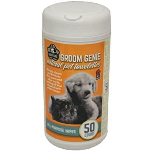 Multipet 68504 50 Count Groom Genie Daily Clean Pet Wipes Tube