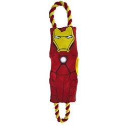 Marvel Comics for Pets Iron Man Treat Pull Toy for Dogs | Super Hero Toys for All Dogs and Puppies | Cute, Fun, and Adorable Dog Toys, Officially Licensed by Marvel Comics for Pets