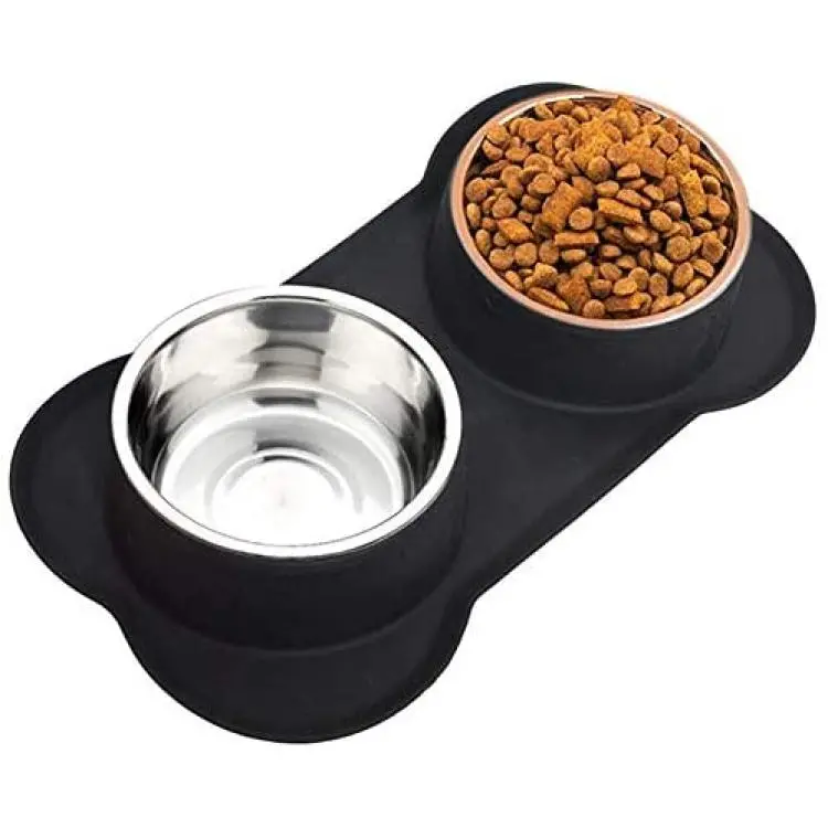 Garno Dog Food Bowls，24OZ Dog Bowl for Medium-Sized Dogs