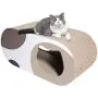 ComSaf Durable Cat Scratcher Cardboard, Corrugated Scratch Pad, Cat Scratcher Lounge with Hole, Furniture Protection, Cat Training Toy, Large Pack of 1 ComSaf Durable Cat Scratcher Cardboard, Corrugated Scratch Pad, Cat Scratcher Lounge with Hole, Furniture Protection, Cat Training Toy, Large Pack of 1