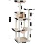 PAWZ Road Cat Tree 60 Inches Multilevel Cat Towers with Luxury Condos,Fully Wrapped Sisal Scratching Post,Plush Hammock and Dangling Balls PAWZ Road Cat Tree 60 Inches Multilevel Cat Towers with Luxury Condos,Fully Wrapped Sisal Scratching Post,Plush Hammock and Dangling Balls