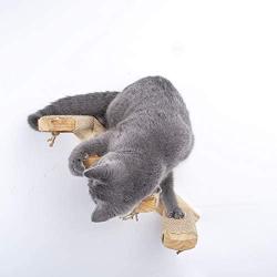 Skywin Cat Steps - Solid Rubber Wood Cat Stairs Great for Scratching and Climbing - Easy to Install Wall Mounted Cat Shelves for Playful Cats