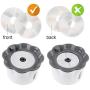 LINKINTEREST Pet Fountain Filters 6 Pack Cat Water Fountain Filter Premium Cat Carbon Replacement Filters for 2.6 L Cat Flowers Fountain(5.3 inches)