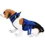 Zerodis Dog Sling Assist Belt, XLarge Polyester Dog Lift Support Harness Blue Adjustable Full Body Lift Harness Walking Strap for Disabled Old Age Dogs