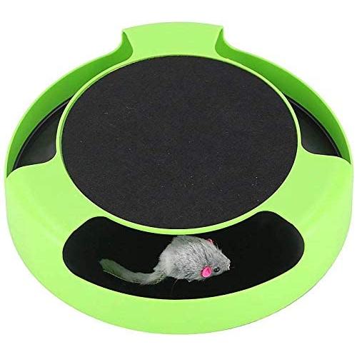 Cat Interactive Toy - Rotating Mouse Kitten Cat Scratcher Catnip Spinning Mouse Rotates 360° Hours Of Fun