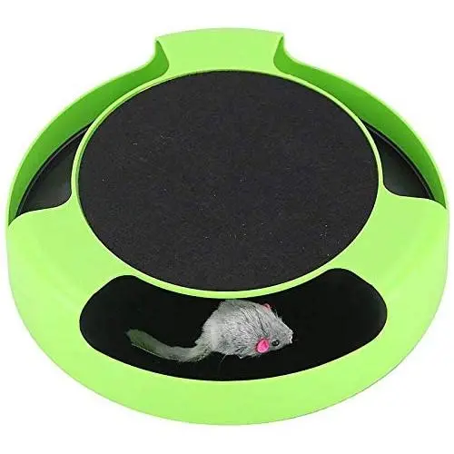 Cat Interactive Toy - Rotating Mouse Kitten Cat Scratcher Catnip Spinning Mouse Rotates 360° Hours Of Fun Cat Interactive Toy - Rotating Mouse Kitten Cat Scratcher Catnip Spinning Mouse Rotates 360° Hours Of Fun
