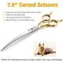 JASON 7.5'' Curved Dog Grooming Scissors, Cats Grooming Shears Pets Trimming Kit for Right Handed Groomers, Sharp, Comfortable, Light-Weight Shear JASON 7.5'' Curved Dog Grooming Scissors, Cats Grooming Shears Pets Trimming Kit for Right Handed Groomers, Sharp, Comfortable, Light-Weight Shear