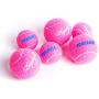 Dog Toy Ball bite-Proof Food Ball Tennis Small Large Dog Interactive pet Toy Ball - Pink - Large