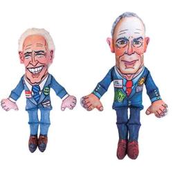 FUZZU Joe V. Mike Set/2 Dog Toys, Joe (12'' Size) + Mike (17'' Size)