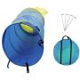 Pet Agility Tunnel Dog Play Outdoor Training and Exercise Equipment for Dog, Puppy, Cat, Kitten, Ferret, and Rabbit 16FT Long Large Obstacle Course for Pets, with Carrying Case