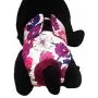 Barkertime Dog Diapers - Made in USA - Purple Flower on White Premium Waterproof Dog Diaper, L, Without Tail Hole for Incontinence, Housetraining and Dogs in Heat