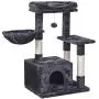 BEWISHOME Cat Tree Condo with Scratching Post Cat Tower Padded Plush Perch and Cozy Basket for Kitten MMJ11 BEWISHOME Cat Tree Condo with Scratching Post Cat Tower Padded Plush Perch and Cozy Basket for Kitten MMJ11