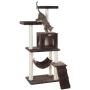 GleePet GP78570923 Cat Tree with Ramp, 57-Inch, Coffee Brown