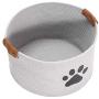 Geyecete Round Dog Dog Toy Basket Storage Cotton Rope Storage Basket Pet/Doy Toy Box Dog Storage Basket Geyecete Round Dog Dog Toy Basket Storage Cotton Rope Storage Basket Pet/Doy Toy Box Dog Storage Basket