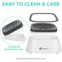 LumoLeaf No Spill Dog Water Bowl + Dog Water Bottle, No-Spill& No-Leak Travel Accessories for Walking, Hiking and Traveling.