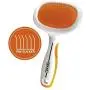WAHL Premium Large Pet Slicker Brush with Ergronomic Rubber Grips for Comfortable Brushing of Dogs and Cats - Model 858407,Orange/White