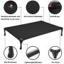 Veehoo Elevated Dog Bed, Portable Raised Pet Cot, Sturdy & Breathable Mat, Durable Textilene Mesh Fabric, No-Slip Feet, Indoor or Outdoor Use