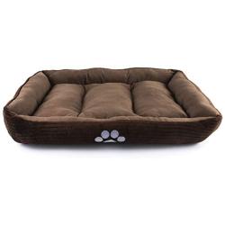 Petper Pet Self-Warming Bed, Dog Sofa Bed Paw Print