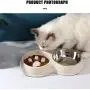 Tineer Double Pet Dog Slow Feeder Bowl,Stainless Steel Anti-choke Puppy Food and Water Feeder for Dog Cats Tineer Double Pet Dog Slow Feeder Bowl,Stainless Steel Anti-choke Puppy Food and Water Feeder for Dog Cats